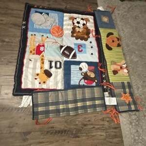 Lambs & Ivy Future All Star Sports Baby Boy Nursery Crib Bedding Quilt Blanket